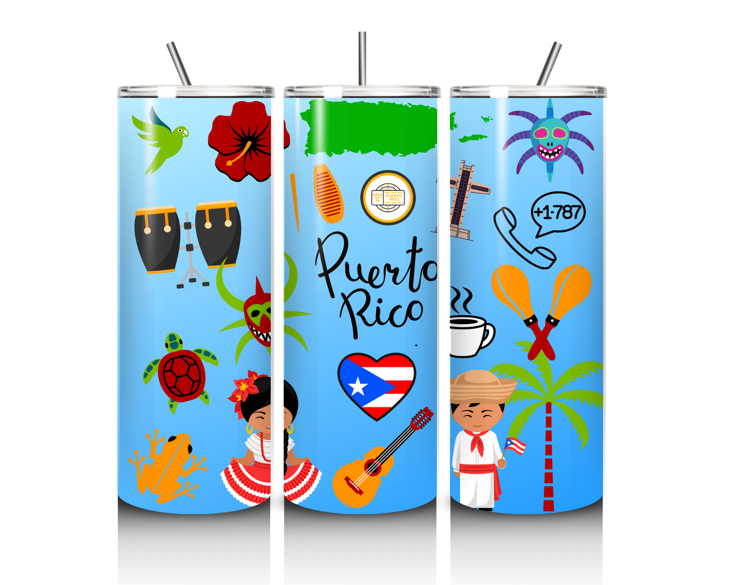 Jibaritos PR 20 onz. Tumbler