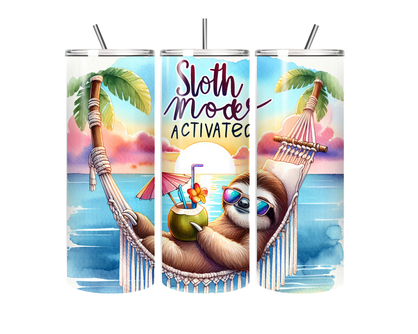 Sloth Mode Activated 20 Onz. Tumbler