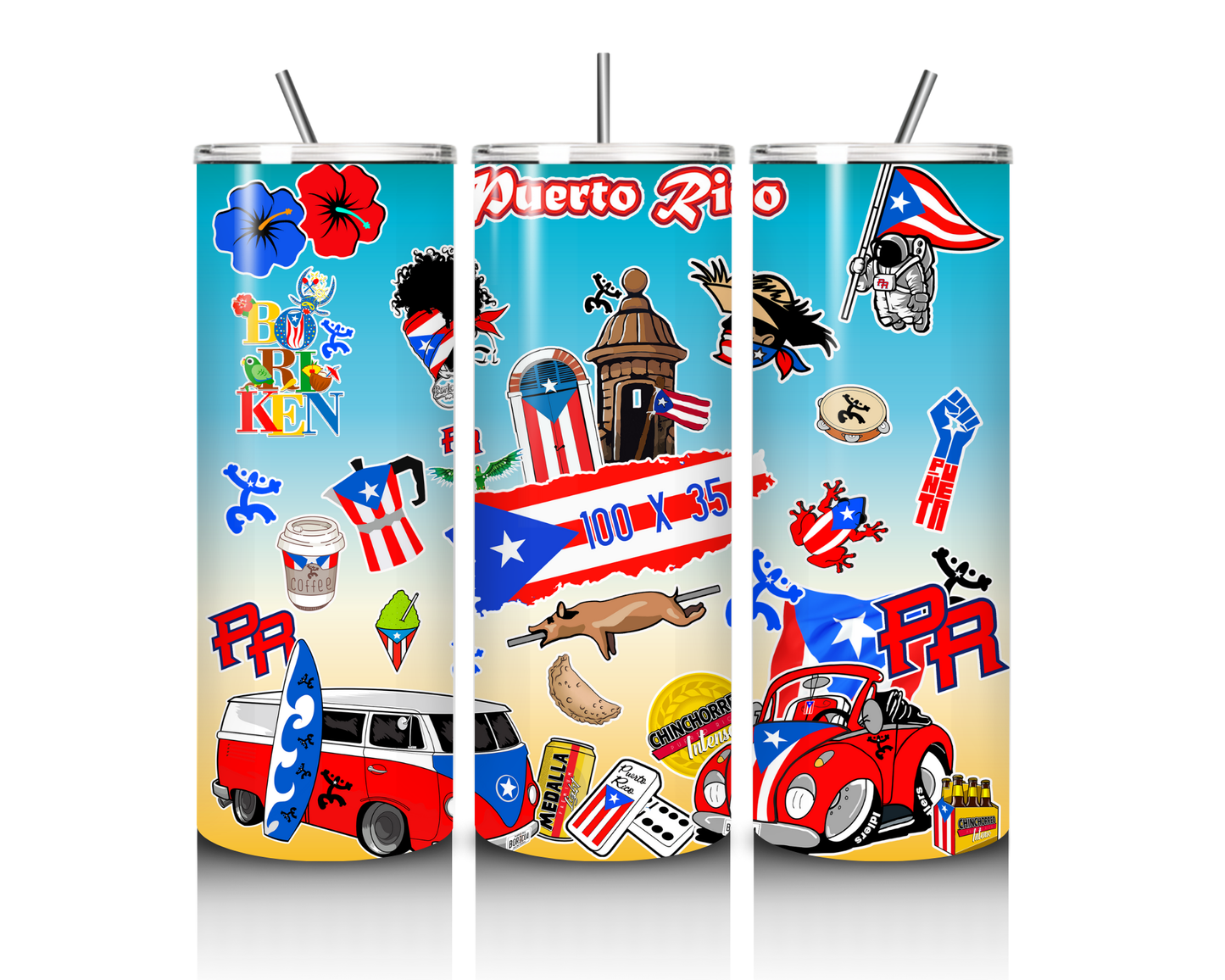 Puerto Rico 20 Onz. Tumbler