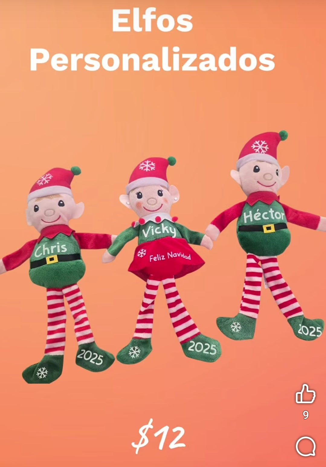 Elfos Navideños - Personalizados